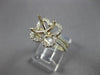 .75CT DIAMOND 14KT YELLOW GOLD CLASSIC 4 PRONG FLOWER SEMI MOUNT ENGAGEMENT RING