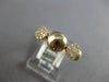 ESTATE .16CT DIAMOND 14KT YELLOW GOLD 3D ROUND CLUSTER FLOWER FUN RING