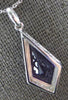 2.24CT DIAMOND & AAA AMETHYST 14KT WHITE GOLD 3D GEOMETRICAL TEAR DROP PENDANT