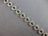 ESTATE WIDE 1.75CT DIAMOND 14KT WHITE GOLD 3D CLASSIC CIRCULAR TENNIS BRACELET