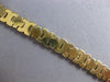 ESTATE 14KT WHITE & YELLOW GOLD 3D CLASSIC LINK MATTE & SHINY FUN BRACELET
