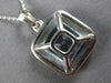 LARGE 6.53CT DIAMOND & AAA LIGHT BLUE TOPAZ 14K WHITE GOLD HALO FLOATING PENDANT