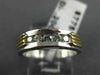 ESTATE .20CT DIAMOND 14KT WHITE & YELLOW GOLD FIVE STONE ANNIVERSARY RING #4037