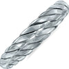 ESTATE 14KT WHITE GOLD 3D CLASSIC ROPE SNAKE FUN ANNIVERSARY RING