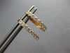 ESTATE .53CT DIAMOND 18KT ROSE GOLD 3D CLASSIC OVAL HUGGIE FUN HANGING EARRINGS