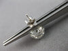 LARGE .69CT DIAMOND 14KT 2 TONE GOLD 3D CLUSTER OVAL DOUBLE HALO STUD EARRINGS