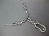 .36CT DIAMOND 18KT WHITE GOLD 3D OVAL LARIAT BY THE YARD SOLITAIRE FUN NECKLACE