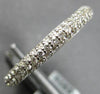 1.02CT DIAMOND 18KT WHITE GOLD MULTI ROW 2.5mm ETERNITY WEDDING ANNIVERSARY RING