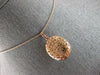 7.21CT DIAMOND & AAA AUSTRALIAN OPAL 14KT ROSE GOLD OVAL HALO FLOATING PENDANT