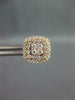 .67CT DIAMOND 18KT ROSE GOLD CLUSTER SQUARE INTERCHANGEABLE STUD JACKET EARRINGS