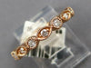 .58CT DIAMOND 14KT ROSE GOLD 3D ROUND & MARQUISE SHAPE ETERNITY ANNIVERSARY RING