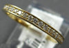 ESTATE 0.22CT DIAMOND 14KT YELLOW GOLD 3D ROUND CHANNEL WEDDING ANNIVERSARY RING
