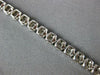 ESTATE WIDE 3.05CT DIAMOND 14KT WHITE GOLD CLUSTER ROUND 4 PRONG TENNIS BRACELET