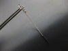 ESTATE .20CT DIAMOND 14K WHITE GOLD 3D 4 STONE BEZEL CHANDELIER HANGING EARRINGS