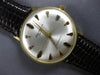 ESTATE LARGE JULES JURGENSEN 18K YELLOW GOLD BLACK ENAMEL AUTOMATIC WATCH #27782