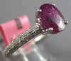 2.22CT DIAMOND & AAA RUBY 18KT WHITE GOLD 3D CLASSIC COMFORT FIT ENGAGEMENT RING