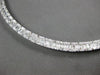 8.43CT DIAMOND 18KT WHITE GOLD 3D ROUND & BAGUETTE SEMI ETERNITY TENNIS NECKLACE