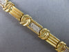 LARGE 1.0CT DIAMOND 14KT YELLOW GOLD 2 ROW LOVE KNOT MULTI LINK TENNIS BRACELET