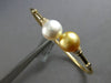 .21CT DIAMOND & AAA WHITE & GOLDEN SOUTH SEA PEARL 18K YELLOW GOLD LOVE BRACELET