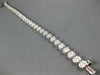 WIDE 2.07CT DIAMOND 14KT WHITE GOLD CLUSTER BEZEL PRONG CLASSIC TENNIS BRACELET