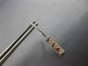 ESTATE .28CT DIAMOND 14KT WHITE GOLD GEOMTERTIC RECTANGULAR FUN HANGING EARRINGS