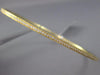 ESTATE .96CT DIAMOND 18KT YELLOW GOLD CLASSIC MILGRAIN ETERNITY BANGLE BRACELET