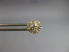 ESTATE SMALL .53CT DIAMOND 14KT YELLOW GOLD 3D CLASSIC FLOWER STUD EARRINGS
