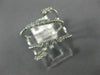 ESTATE WIDE .45CT DIAMOND 14KT WHITE GOLD 3D MULTI ROW CRISS CROSS SNAKE RING