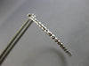 ESTATE LARGE 1.10CT DIAMOND 14KT WHITE GOLD 3D INSIDE OUT HOOP HANGING EARRINGS