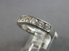 WIDE 1CT DIAMOND 14K WHITE GOLD CLASSIC 6 STONE CHANNEL WEDDING ANNIVERSARY RING