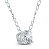 .30CT DIAMOND 14K WHITE GOLD 3D CLASSIC ROUND SOLITAIRE 4 PRONG FLOATING PENDANT