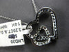 .60CT DIAMOND & AAA SAPPHIRE 14KT WHITE GOLD DOUBLE HEART LOVE FLOATING PENDANT