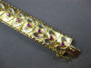 ANTIQUE LARGE .70CT AAA RUBY 14KT YELLOW GOLD HANDCRAFTED FILIGREE CUFF BRACELET