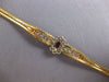 ANTIQUE 1.95CT AAA CZ & AAA PINK SAPPHIRE 14K 2 TONE GOLD MILGRAIN LOVE BRACELET