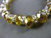 YELLOW CRYSTAL VENETIAN GLASS STRETCH BRACELET CZs JUST BEAUTIFUL!