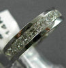 ESTATE WIDE 2.64CT PRINCESS DIAMOND 14K WHITE GOLD ETERNITY CHANNEL RING #17553
