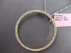 ESTATE LARGE 1.04CT DIAMOND 14KT YELLOW GOLD 3D CIRCLE OF LIFE FLOATING PENDANT