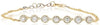 ESTATE .62CT DIAMOND 14KT YELLOW GOLD MULTI FLOWER ADJUSTABLE FUN LOVE BRACELET