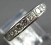 .76CT DIAMOND 14KT WHITE GOLD 3D CHANNEL COMFORT FIT WEDDING ANNIVERSARY RING