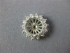 ESTATE .86CT DIAMOND 14KT WHITE GOLD 3D CLASSIC FLORAL EARRING JACKETS