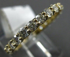 1.49CT DIAMOND 14K YELLOW GOLD 3D ROUND ETERNITY LUCIDA WEDDING ANNIVERSARY RING