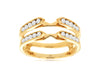.50CT DIAMOND 14KT YELLOW GOLD 3D ROUND CHANNEL INSERT WEDDING ANNIVERSARY RING