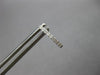 SMALL .15CT DIAMOND 14KT WHITE GOLD 2MM OVAL LEVERBACK HANGING EARRINGS #27906