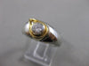 ANTIQUE ART DECO EURO MINE DIAMOND 14KT WHITE GOLD COCKTAIL FILIGREE RING #21489