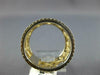 WIDE .80CT DIAMOND 14KT 2 TONE GOLD 3D SQUARE CRISS CROSS ETERNITY LOVE RING