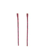 ESTATE 1.59CT AAA RUBY 18KT WHITE GOLD 3D CLASSIC BAR HANGING EARRINGS