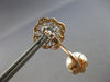 LARGE 1.83CT DIAMOND & AAA SOUTH SEA PEARL 14KT ROSE GOLD FLOWER SQUARE EARRINGS