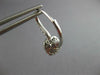 1.50CT DIAMOND & AAA CEYLON SAPPHIRE 18K WHITE GOLD SQUARE HALO HANGING EARRINGS
