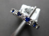 .60CT DIAMOND & AAA SAPPHIRE 18K WHITE GOLD 2.5mm SEMI ETERNITY ANNIVERSARY RING