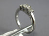 .98CT DIAMOND 14K WHITE GOLD CLASSIC PAST PRESENT FUTURE 3 STONE ENGAGEMENT RING